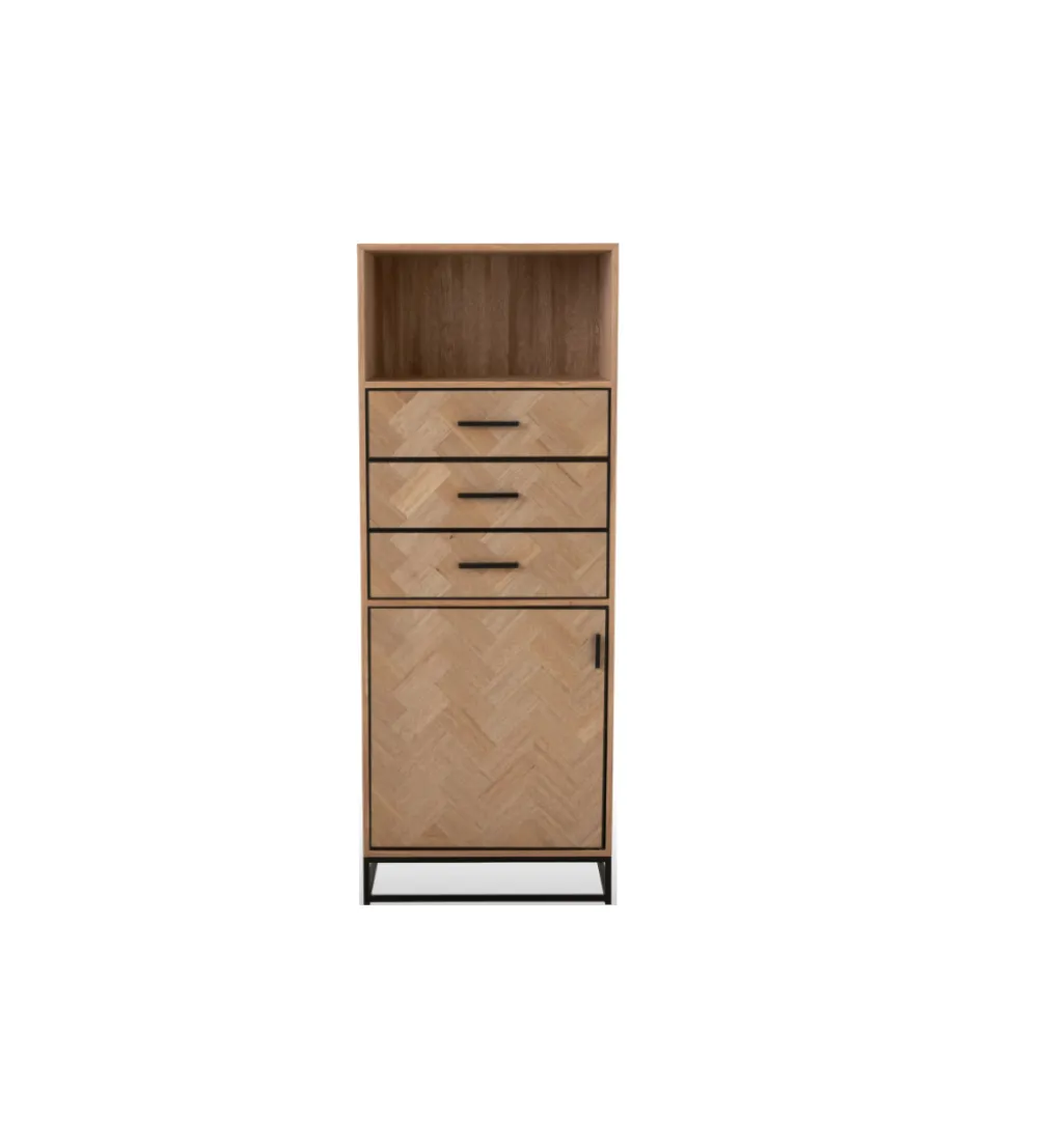 Komoda Caldera 160 cm srebrna