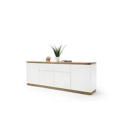 Komoda CHIARO 180 cm biało kremowa