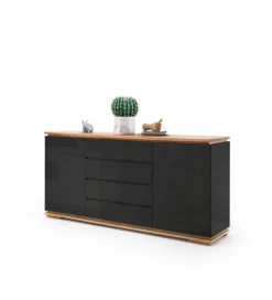 Komoda CHIARO 170 cm czarna