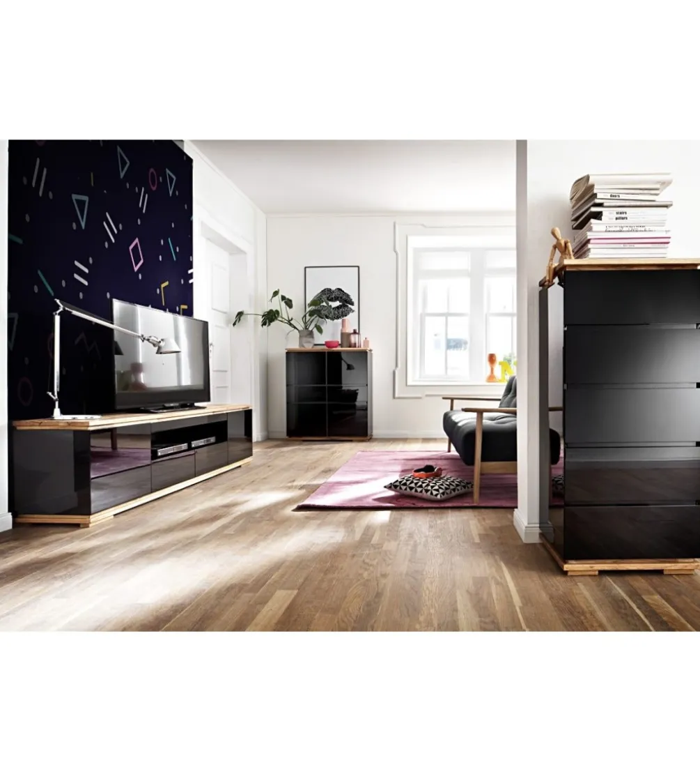 Komoda CHIARO 100 cm czarna