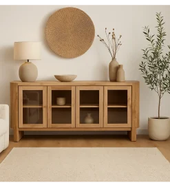 Komoda CREEL 180 cm drewno akacjowe