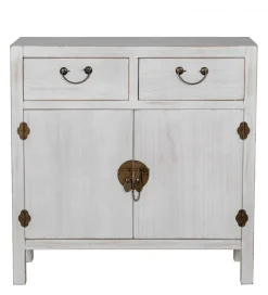 Komoda DECAPE 80 cm przecierana biel