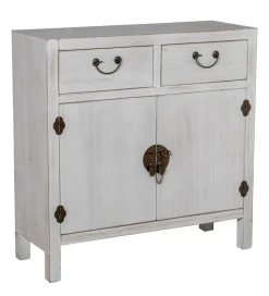 Komoda DECAPE 80 cm przecierana biel