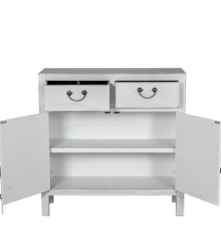 Komoda DECAPE 80 cm przecierana biel