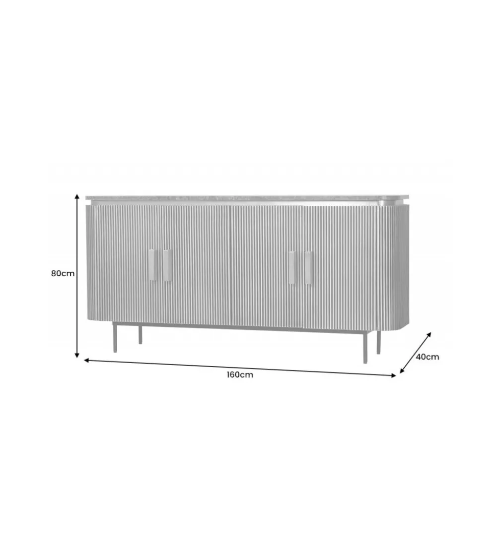Komoda DIAMENTE 160 cm złota