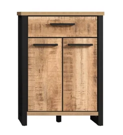 Komoda do przedpokoju ENNA 73 cm w optyce drewna mango