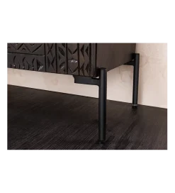 Komoda 3D TRIBAL 120 cm drewno mango ciemny brąz