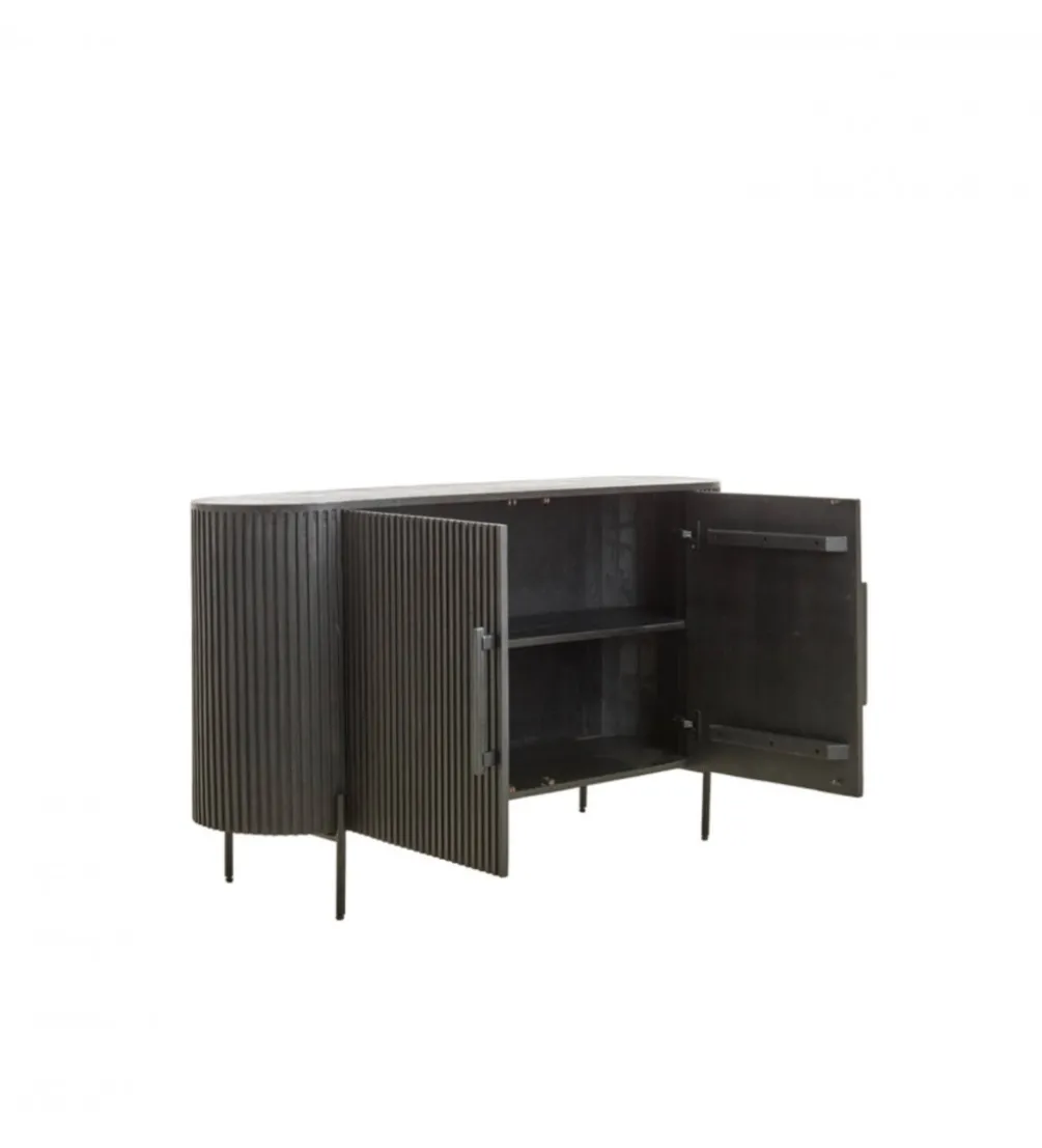 Komoda DUMOSI 140 cm czarna