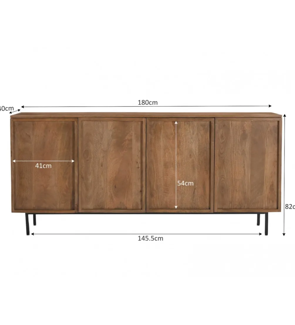 Komoda ELAN 180 cm drewno mango