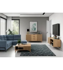 Komoda ENTSIAN 150 cm w optyce dąb artisan