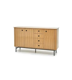 Komoda ESPERO 184 cm dąb sękaty w kolorze bianco