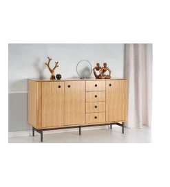 Komoda ESPERO 184 cm dąb sękaty w kolorze bianco