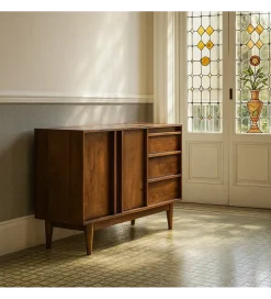 Komoda GARREL 150 cm drewno mango brązowa