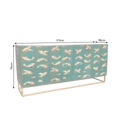 Komoda GIULIO 180 x 80 cm naturalna