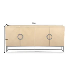 Komoda GRANDEZZA 180 cm kolor drewna dębu