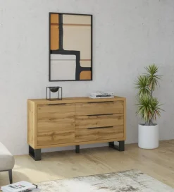 Komoda Halle 144 cm w optyce dąb wotan