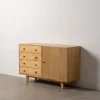 Komoda HOKON 130 cm drewno mindi
