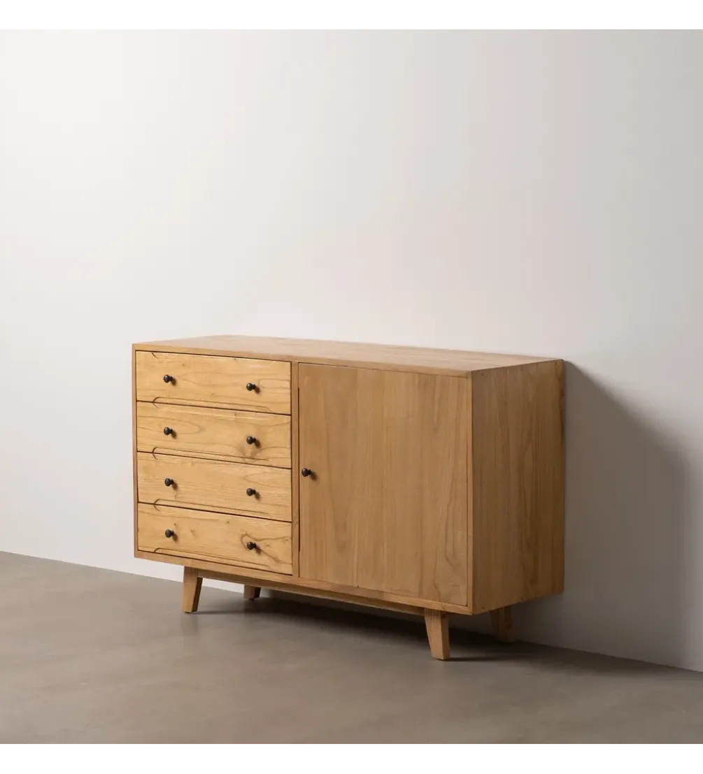 Komoda HOKON 130 cm drewno mindi