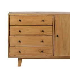Komoda HOKON 130 cm drewno mindi