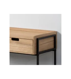 Komoda INDUSTRIAL 100 cm naturalny czarny