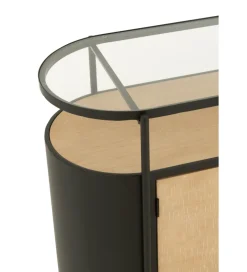 Komoda IVY 150 cm naturalna czarna