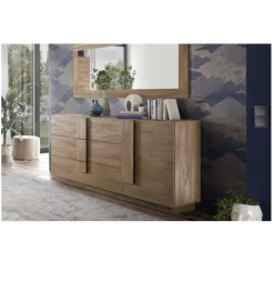 Komoda JUPITER 182 cm w kolorze dąb Mercure