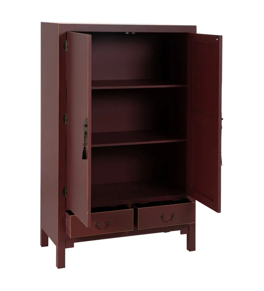 Komoda KOKOSIN 100 cm bordowy