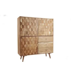 Komoda Komodo wysoka Mystic Living 140 cm drewno akacja