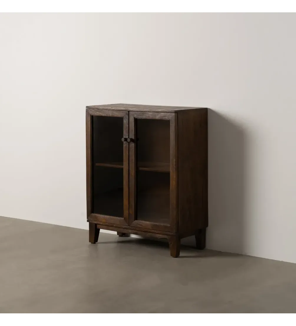 Komoda KOST 80 cm drewno mango brązowy