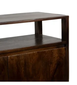 Komoda KURT 120 cm drewno mango ciemny brąz