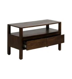 Komoda KURT 97 cm drewno mango ciemny brąz