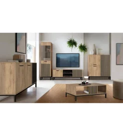 Komoda LAMINO 154 cm kolor naturalnego dębu