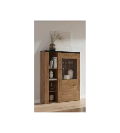 Komoda LARONA 100 cm o wybarwieniu dąb lefkas z kolorem touchwood