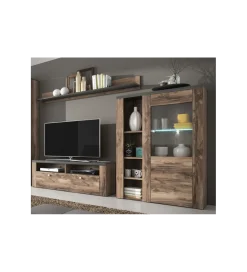 Komoda LARONA 100 Cm O Wybarwieniu Satin Nussbaum z kolorem Touchwood
