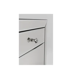 Komoda lustrzana Luxury  140 cm transparentna