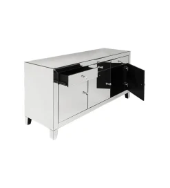 Komoda lustrzana Luxury  140 cm transparentna