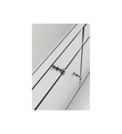 Komoda lustrzana Luxury  140 cm transparentna