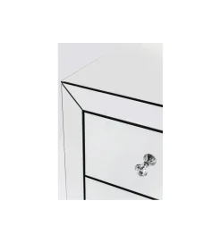 Komoda LUXURY 91 cm transparentna