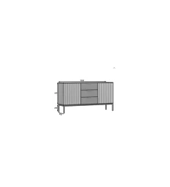 Komoda MEORATI 150 cm w optyce dąb artisan