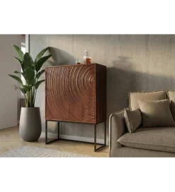 Komoda METRASNO 90 cm drewno mango