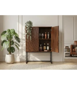 Komoda METRASNO 90 cm drewno mango