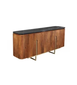 Komoda NIGATA 160 cm drewno mango brąz