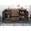 Komoda OMBRA Relief 160 cm drewno sheesham