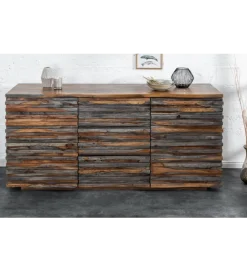 Komoda OMBRA Relief 160 cm drewno sheesham