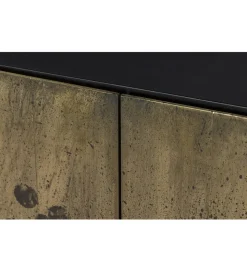Komoda OXID 180 cm drewno mango czarno złota