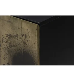 Komoda OXID 180 cm drewno mango czarno złota