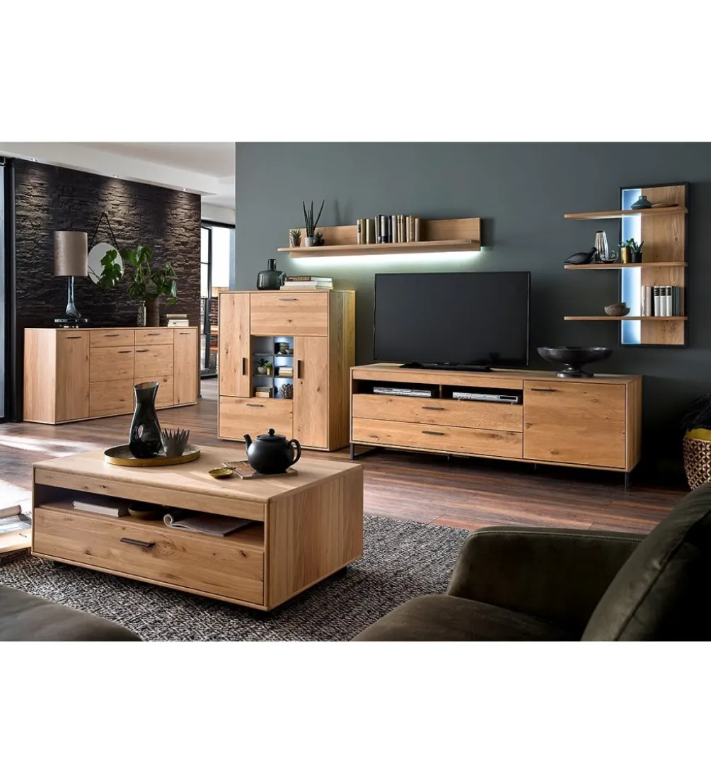 Komoda PORTLAND 184 cm dębowa