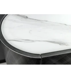 Komoda REFLECTION 150 cm efekt 3D marmur antracyt