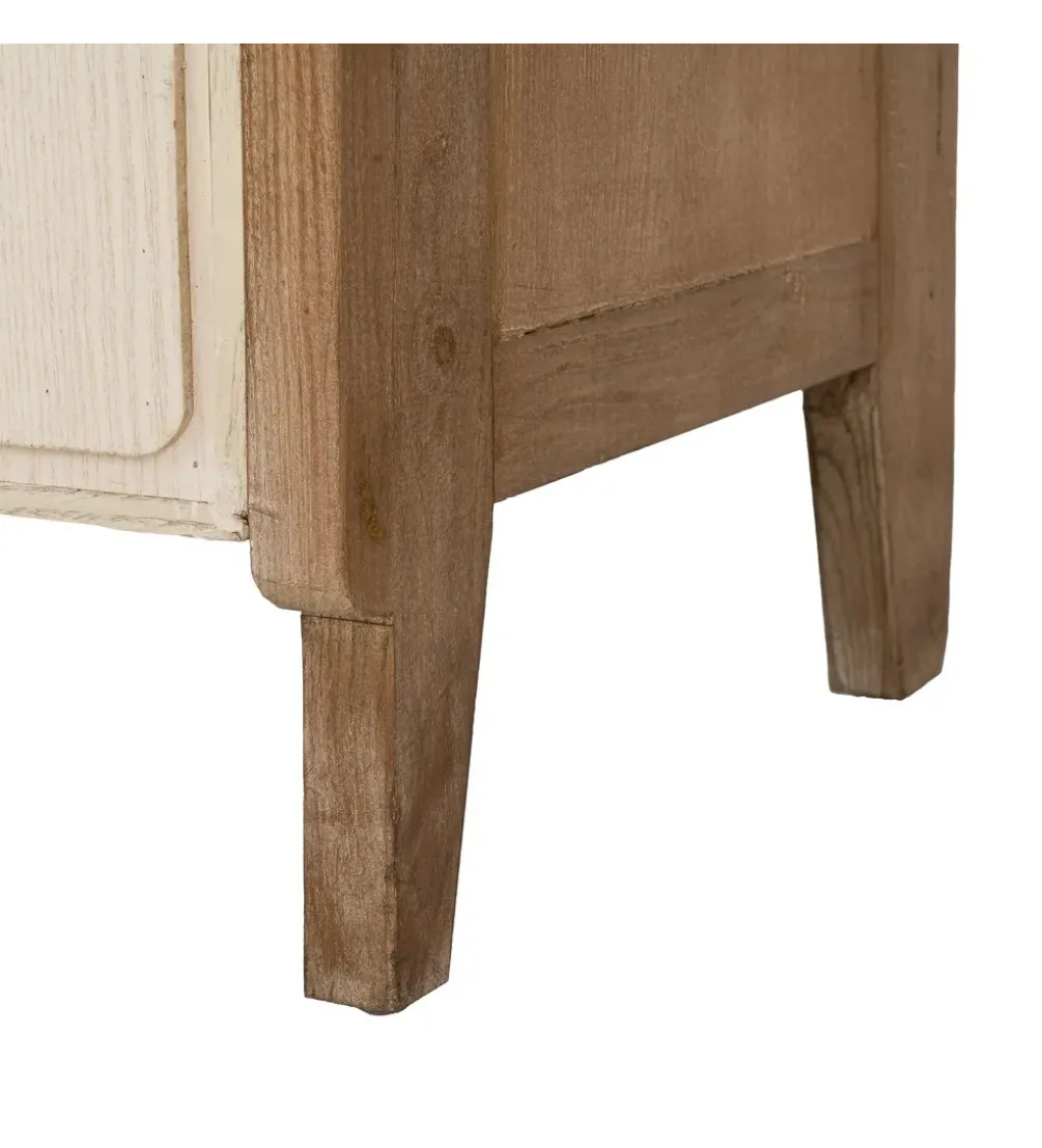 Komoda RESEME 180 cm naturalny biały
