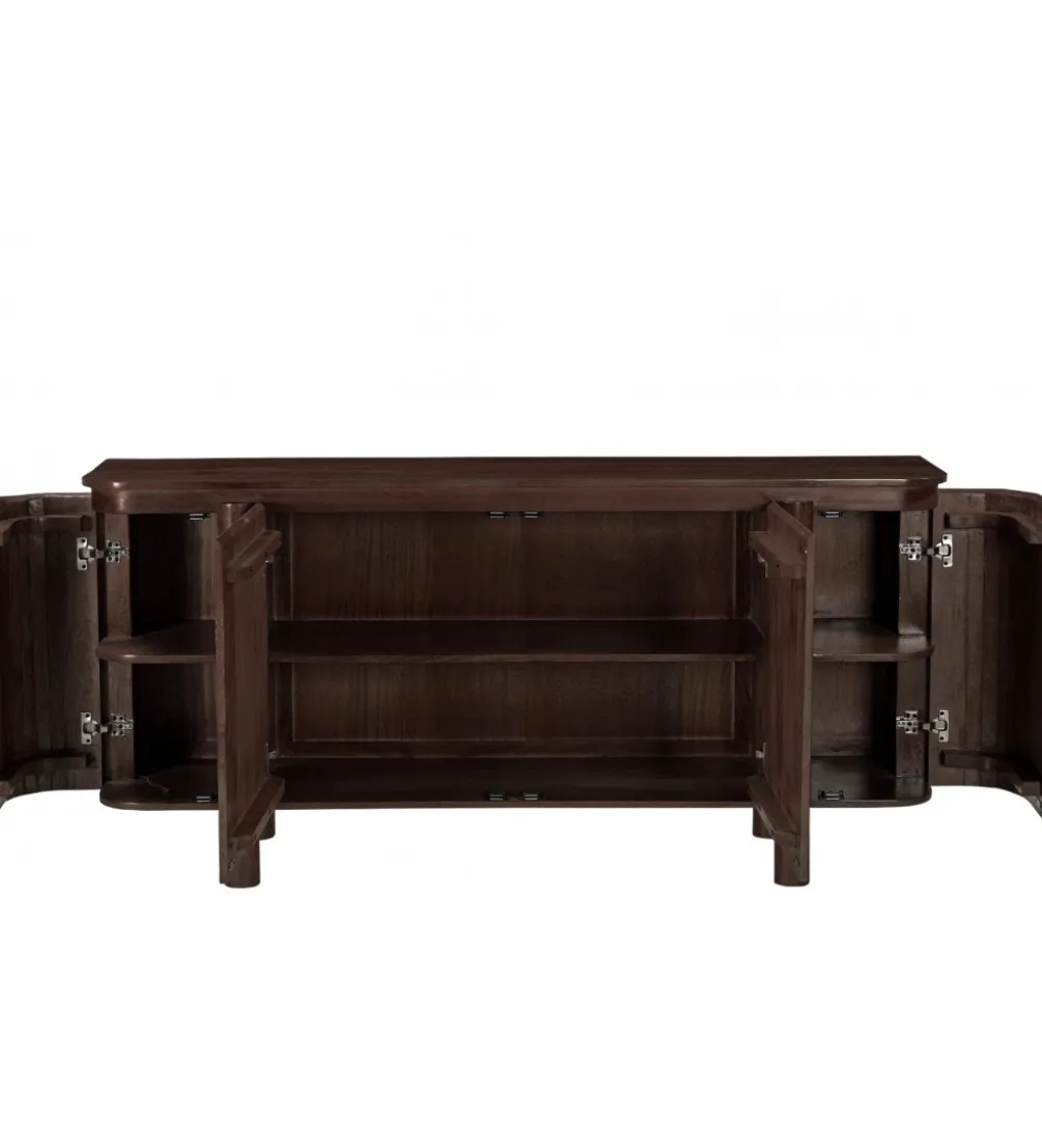 Komoda SALANO 170 cm drewno mango brązowa